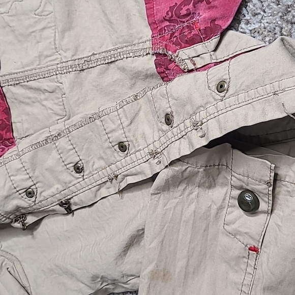 🎯5 for $25🎯ECKO RED Steampunk Women's Beige Military Style Jacket - Picture 6 of 10